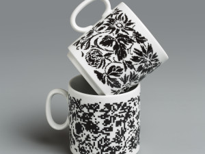 Valerie Kolářová: Jetel1 a Jetel2 Vzor vychází z původního, typického motivu, ale pixelací se posouvá více do současnosti. Transformuje se z konkrétní do více abstraktní podoby, kdy ve výsledku můžeme vidět vizuální podobnost s QR kódem, jako odkaz na naš