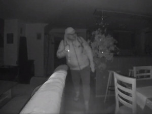 Důmyslně ukrytá kamera natočila uvnitř bytu tvář zloděje, který tam prohledával šuplíky. Teď ho hledá policie