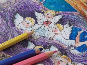 Kalendáře ručně nakreslila výtvarnice Johanka Audesová.