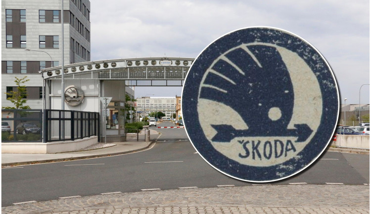 Ulice Emila Škody v Plzni a první podoba loga