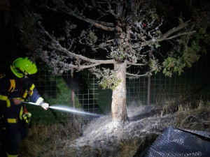 Hasiči v Plzeňském kraji bojovali s požárem u Nového divadla i likvidovali hořící popelnice zapálené zábavní pyrotechnikou