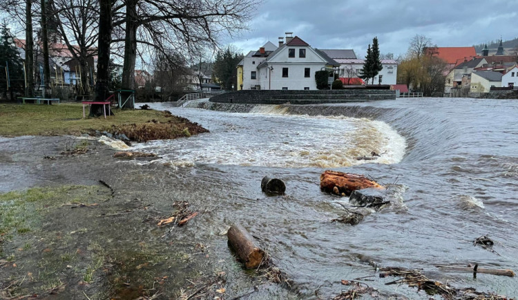 Otava v Sušici se rozvodňuje pravidelně, foto z předloňského roku pořídil Miroslav Barth