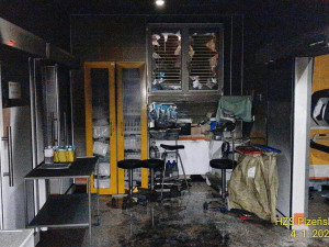 K požáru v pavilonu chirurgie vyjížděli v podvečer hasiči do fakultní nemocnice. Evakuovat museli 45 osob