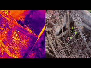 Zásah u požáru_pohled v aplikace IZS Stream