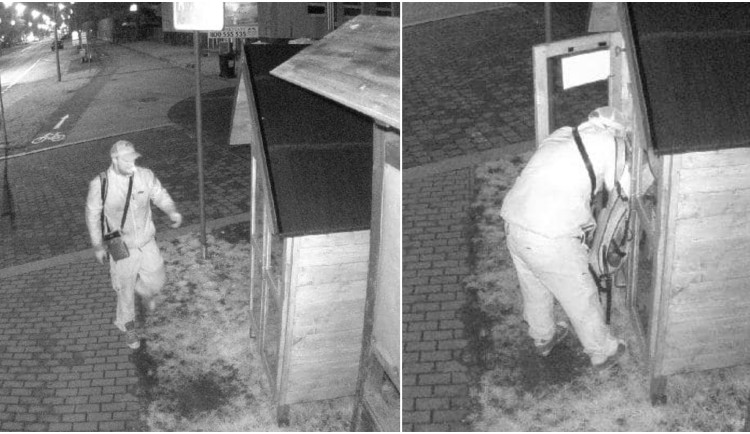 Zloděj pravidelně krade peníze z kasičky u samoobslužné boudičky s krmením pro zvířata