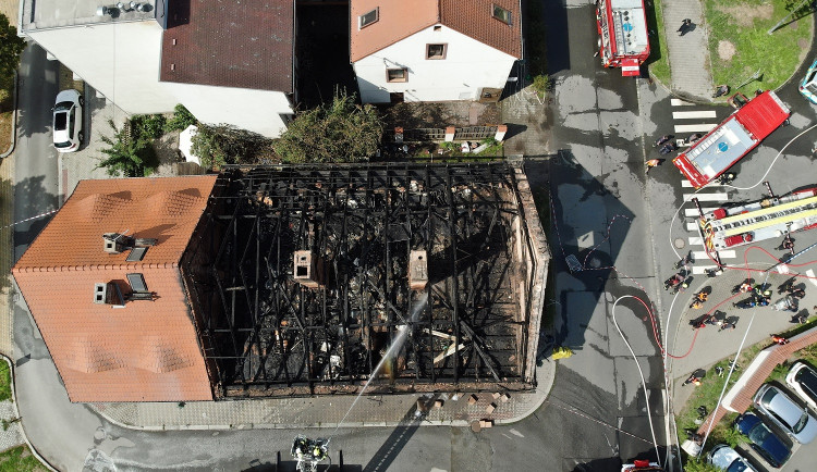 Zásah u požáru na Roudné