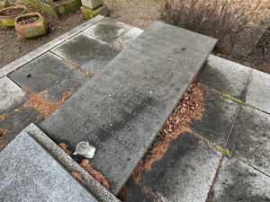 Legendární sochu truchlícího anděla na hrobu J. K. Tyla chrání před vandaly bednění. To by se ale mělo změnit