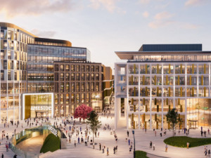 Vizualizace nové moderní čtvrti