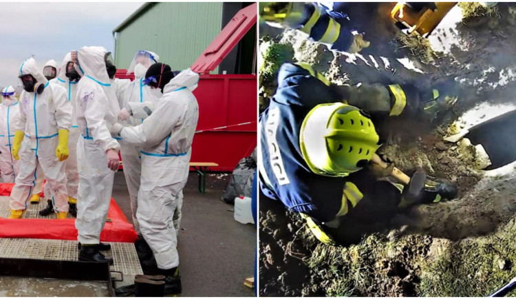 Dramatická záchrana psa i náročný zásah v chovu nakaženého ptačí chřipkou, hasiči se ohlíží za rokem 2023