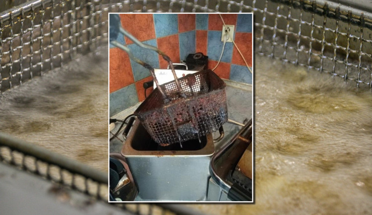 Takto vypadala fritéza v rychlém občerstvení v Plzni - Skvrňanech. Provozovatel již vše uvedl do pořádku.