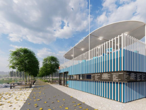 Nové pobytové místo se stánkem, velkou střešní terasou i prostorným molem vnikne ještě letos u Boleváku