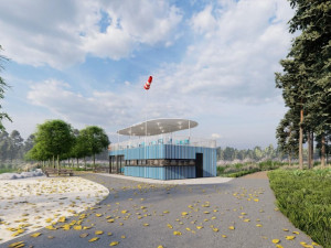 Nové pobytové místo se stánkem, velkou střešní terasou i prostorným molem vnikne ještě letos u Boleváku