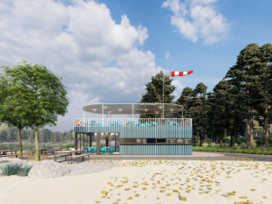 Nové pobytové místo se stánkem, velkou střešní terasou i prostorným molem vnikne ještě letos u Boleváku