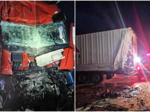 Nehoda dvou kamionů ochromila provoz na dálnici D5, úsek ve směru na Prahu byl uzavřený několik hodin
