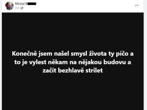VIDEO: Muž, který vyhrožoval střelbou do lidí, měl doma ruční protitankový granátomet