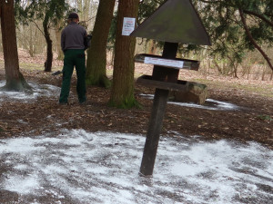 Dezinfekce krmítek a jejich okolí v Borském parku