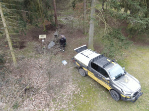 Dezinfekce krmítek a jejich okolí v Borském parku