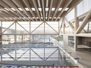 Vizualizace bazénu AVE architekt