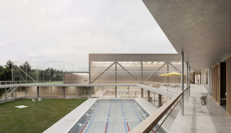 Vizualizace bazénu AVE architekt