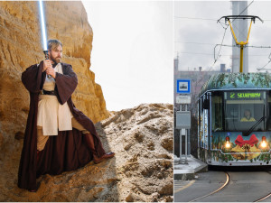 Plzeňské tramvaje řidí Obi-Wan, svůj kostým hrdiny ze Star Wars má Kryštof Vaniš posvěcený filmovým studiem