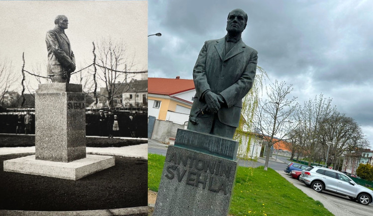 První posmrtná socha bývalého předsedy československé vlády Antonína Švehly měla pohnutý osud