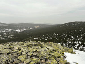 Výhled z Luzného na Březník
