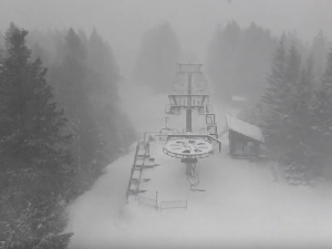 Webkamera na vrcholu Špičáku, zdroj: zelezna-ruda.cz