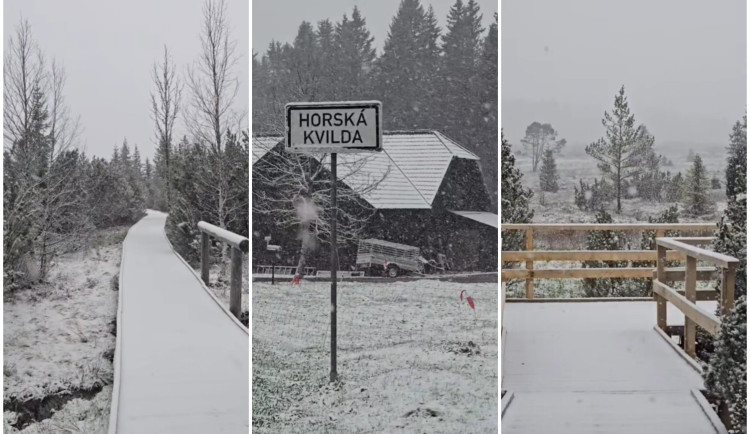 VIDEO: Šumavu opět pokryl sníh, chladné počasí vydrží až do konce dubna