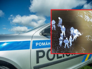 Zátarasem z kamionu zastavili čeští policisté cizince s vozem BMW. Přes hranici ujížděl před německou policií