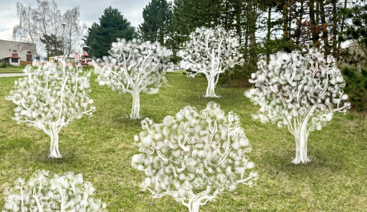 Vizualizace výsadby ovocných stromů u parků Zemník a Podzemník