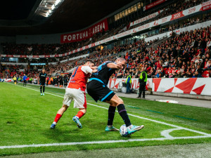 Fotbalisté Slavie porazili Plzeň 3:0 a udrželi naději na zisk ligového titulu