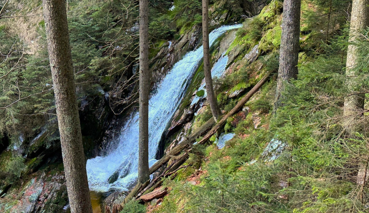 K nejvyššímu šumavskému vodopádu Bílá strž bude až do 15. června zakázaný vstup