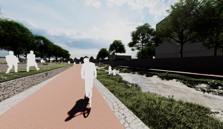 Město chce projekt protipovodňových opatření spojit s vybudováním cyklostezky podél vodních toků