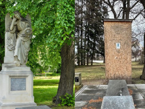 Slavného truchlícího anděla hlídajícího hrob J. K. Tyla vysvobodili z bedny, která ho chránila před útoky vandalů