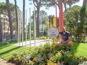 Náměstek plzeňského primátora Aleš Tolar u plzeňské instalace