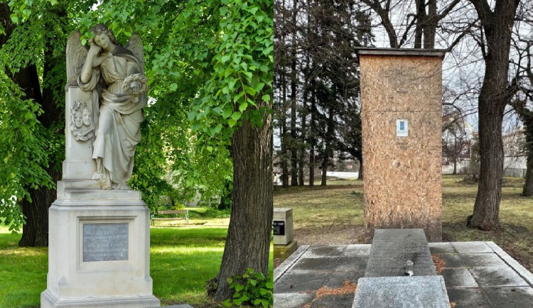 Slavného truchlícího anděla na hrobě J. K. Tyla vysvobodili z bedny, která ho chránila před útoky vandalů. Socha se bude restaurovat