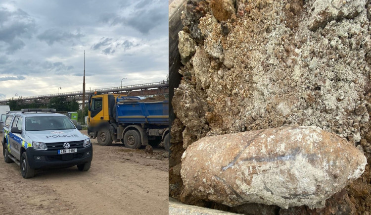 Leteckou pumu vykopali stavební dělníci. Jde o pozůstatek bombardování spojeneckými letadly z konce války