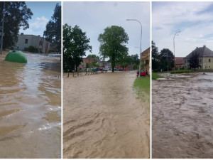Přívalové deště opět vyplavily obec na Domažlicku, znovu pod vodou je i dům s pečovatelskou službou