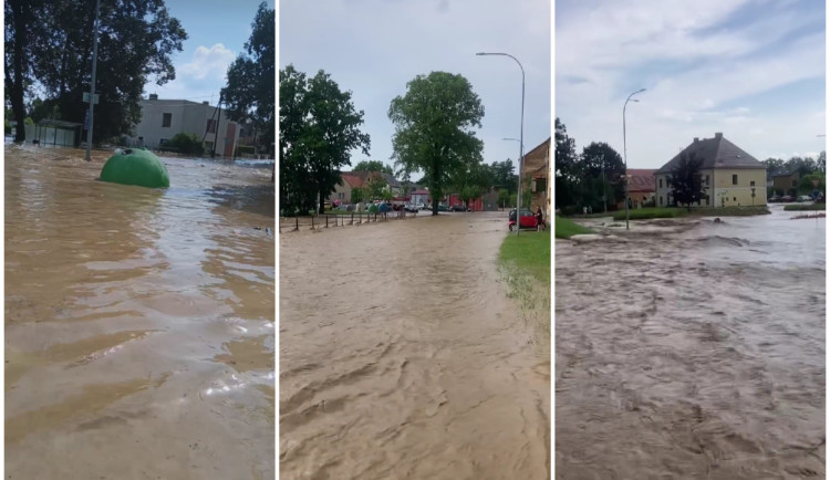 Přívalové deště opět vyplavily obec na Domažlicku, znovu pod vodou je i dům s pečovatelskou službou