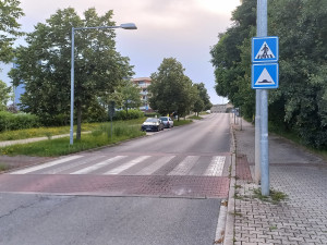 Stav Kotíkovské ulice před opravou.