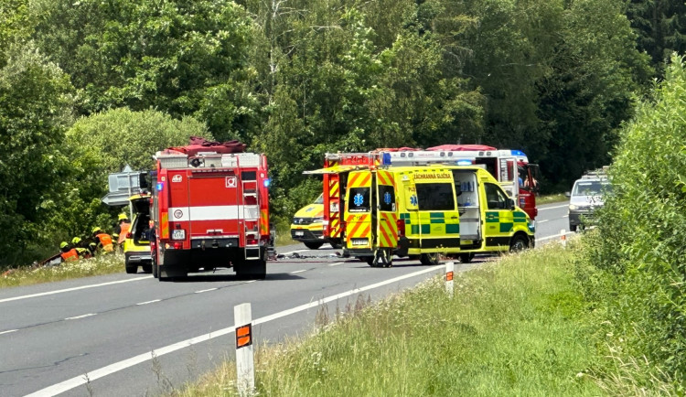 Při sobotní nehodě dvou osobních automobilů zahynul u Seče na jižním Plzeňsku jeden muž