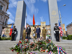 Plzeň uctila památku válečného veterána George Thompsona, pravidelného účastníka Slavností svobody