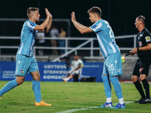 Fotbalisté Plzně na úvod ligové sezony vyhráli na stadionu nováčka Dukly 3:1