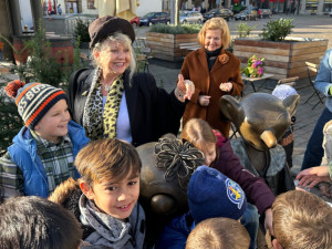 Lea Vivot byla u instalace svého opraveného díla