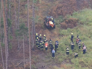 Transport zachráněného muže