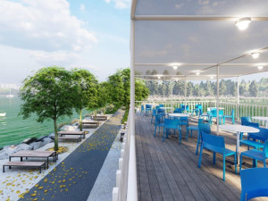 U Boleváku už roste nové pobytové místo s občerstvením, střešní terasou a prostorným molem