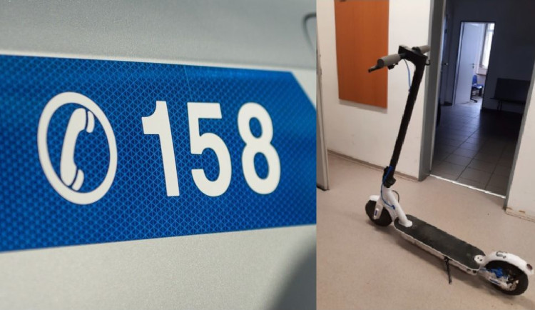 Ukradená koloběžka na policii