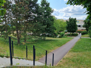 Veřejnost se může přímo v terénu zapojit do diskuse o nové podobě parku U Bazénu