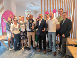 Radost panovala také u štábu STAN