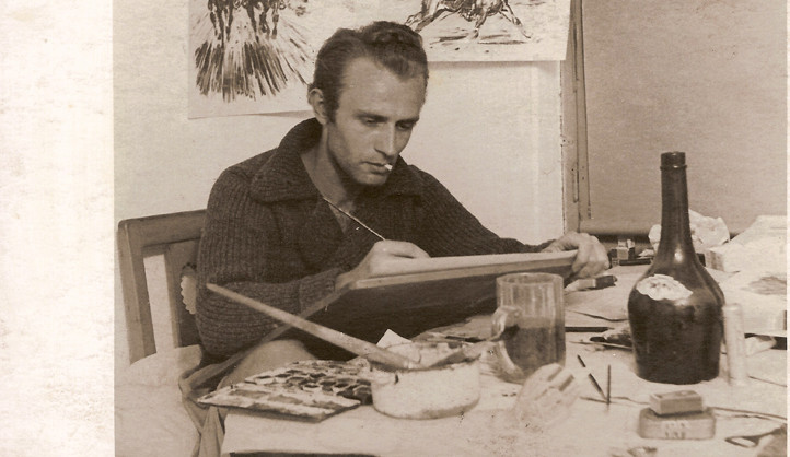 Bohumil ‚Bimba‘ Konečný při práci